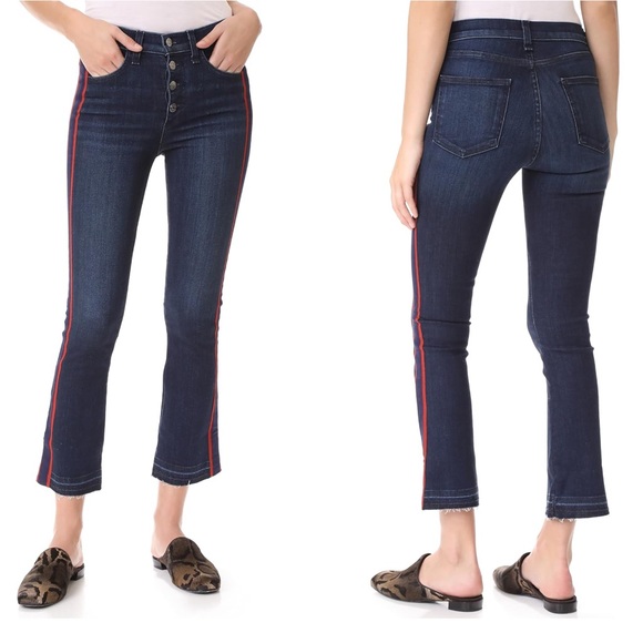 Veronica Beard Carolyn Jeans with Tux Stripe - Picture 1 of 4